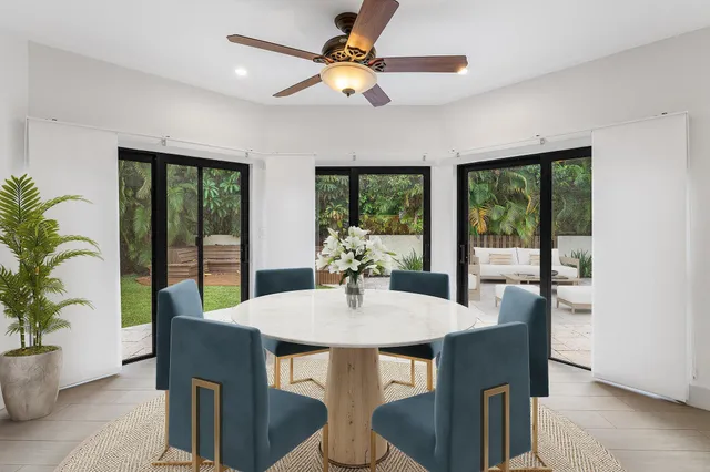 a view of a lake with outdoor space