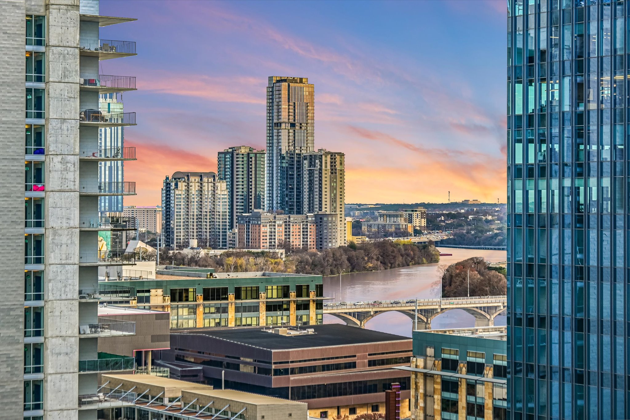 360 Nueces Street, Unit 1405 Austin, TX 78701 - Photo 30 of 40 a view of city with tall buildings