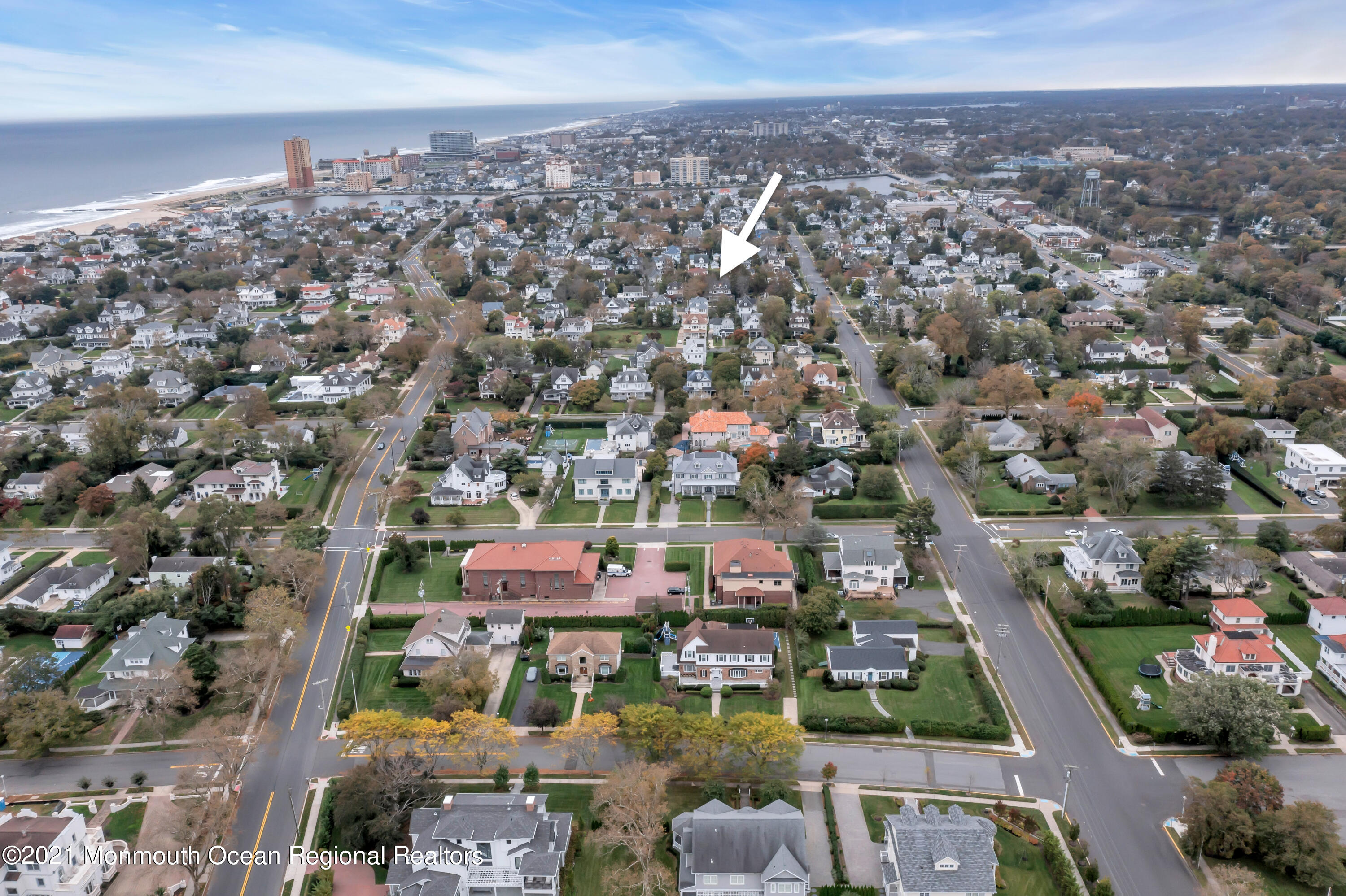 222 Cedar Avenue Allenhurst, NJ 07711 - Photo 73 of 73 an aerial view of a city