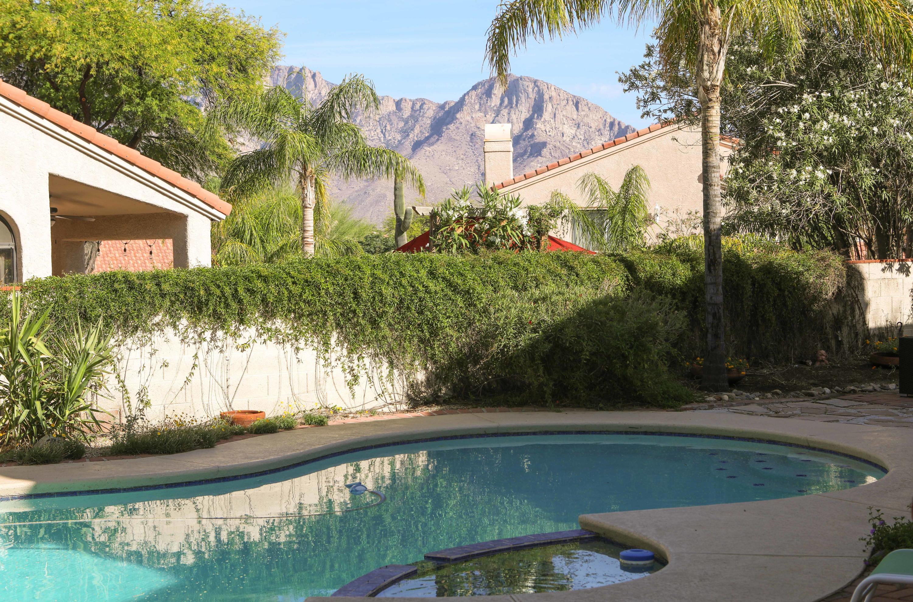 12560 North Wayfarer Way Oro Valley, AZ 85755 - Photo 20 of 43 a view of a swimming pool with a yard