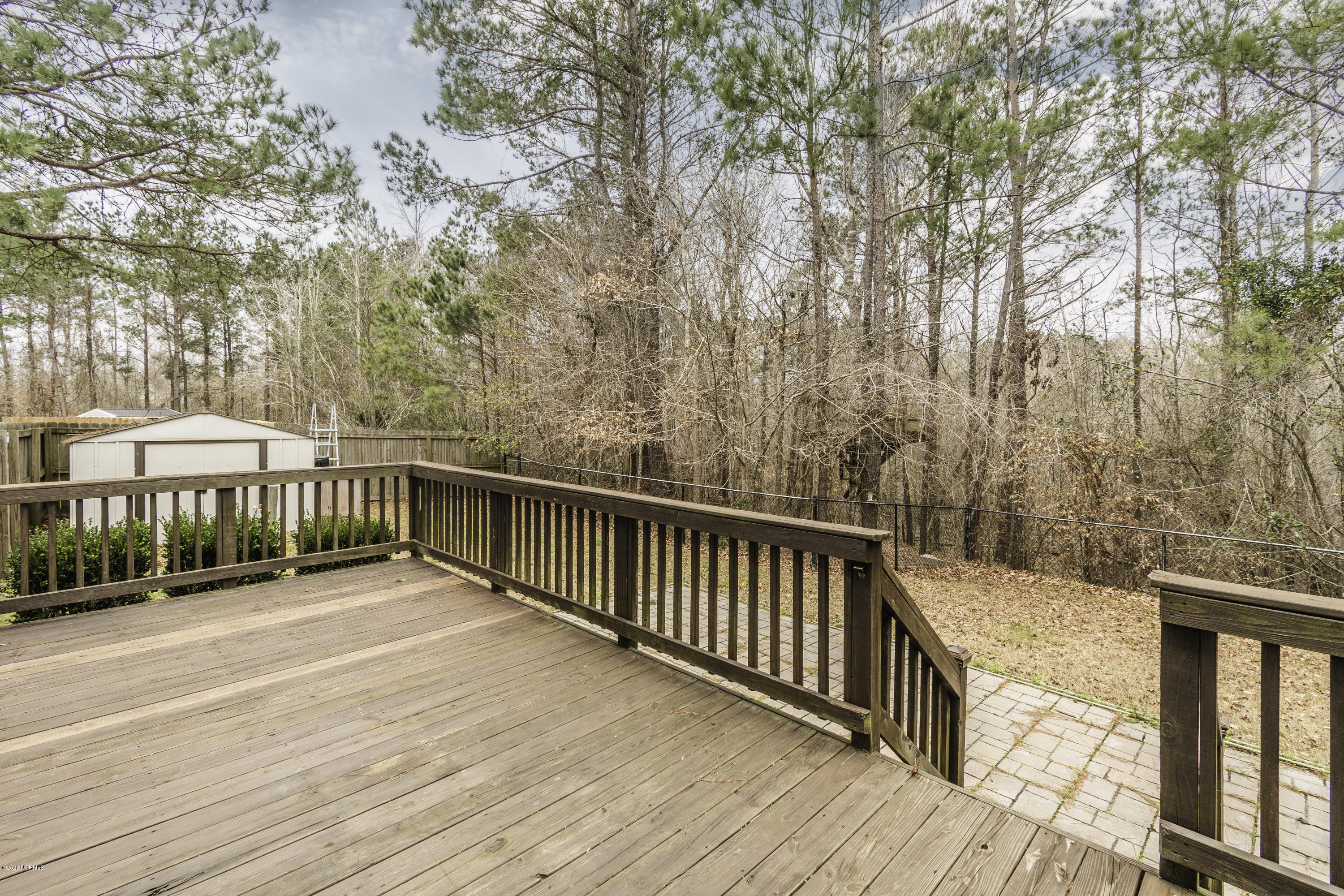 263 Rutherford Way Jacksonville, NC 28540 - Photo 34 of 38 Large yard backs up to the woods