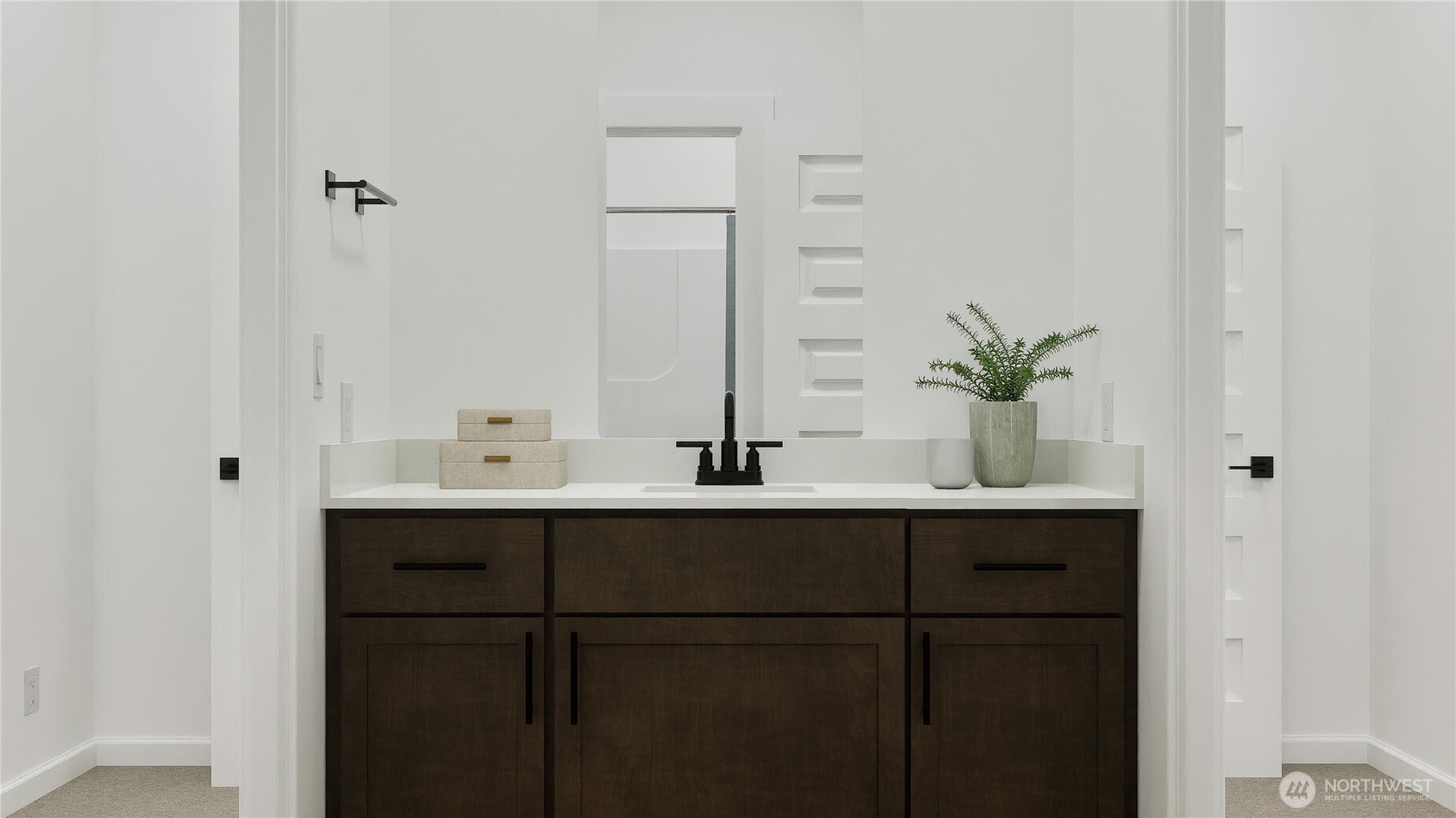 970 Folgate Drive Sequim, WA 98382 - Photo 16 of 21 a bathroom with a sink and mirror