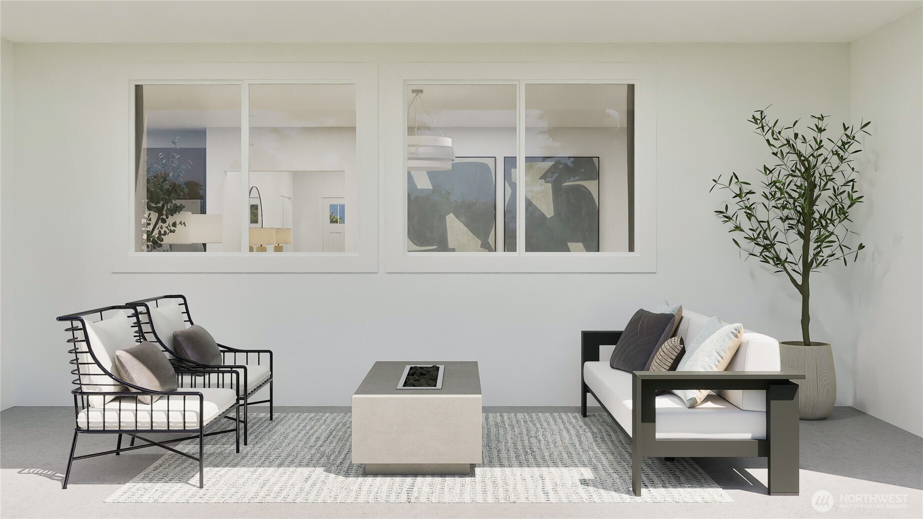 970 Folgate Drive Sequim, WA 98382 - Photo 17 of 21 a living room with furniture and a potted plant