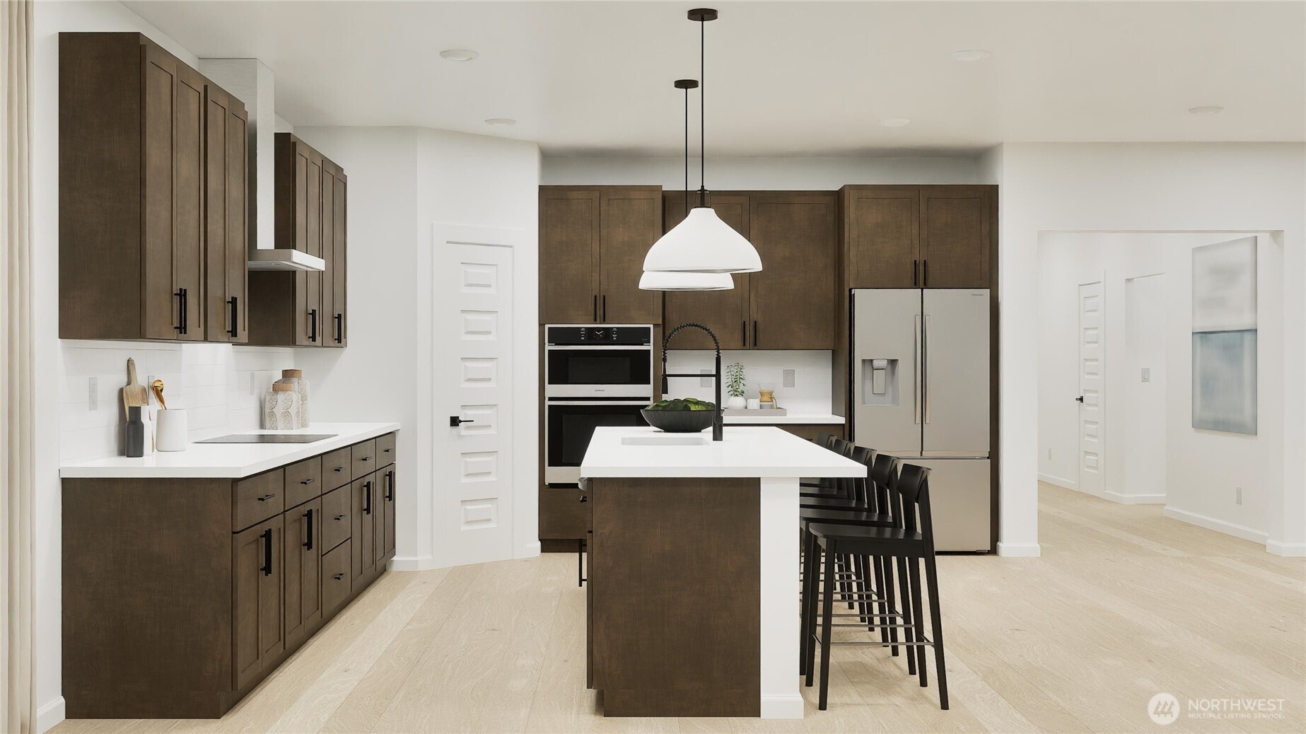 970 Folgate Drive Sequim, WA 98382 - Photo 4 of 21 a kitchen with kitchen island granite countertop a sink appliances and cabinets
