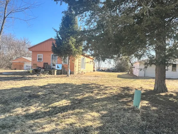 a view of open space with garden