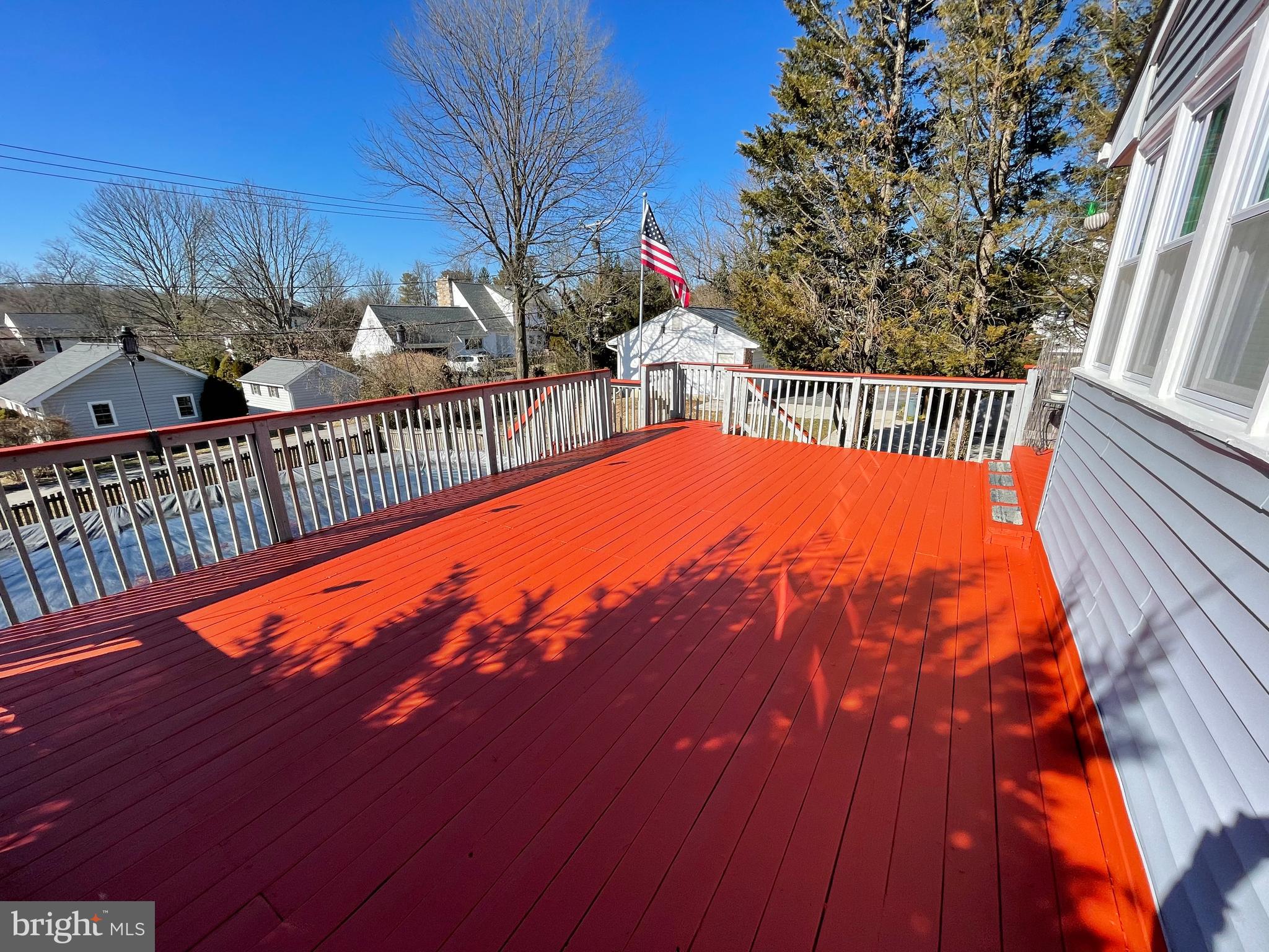 2018 Oak Lodge Road Baltimore, MD 21228 - Photo 24 of 38 freshly painted rear deck