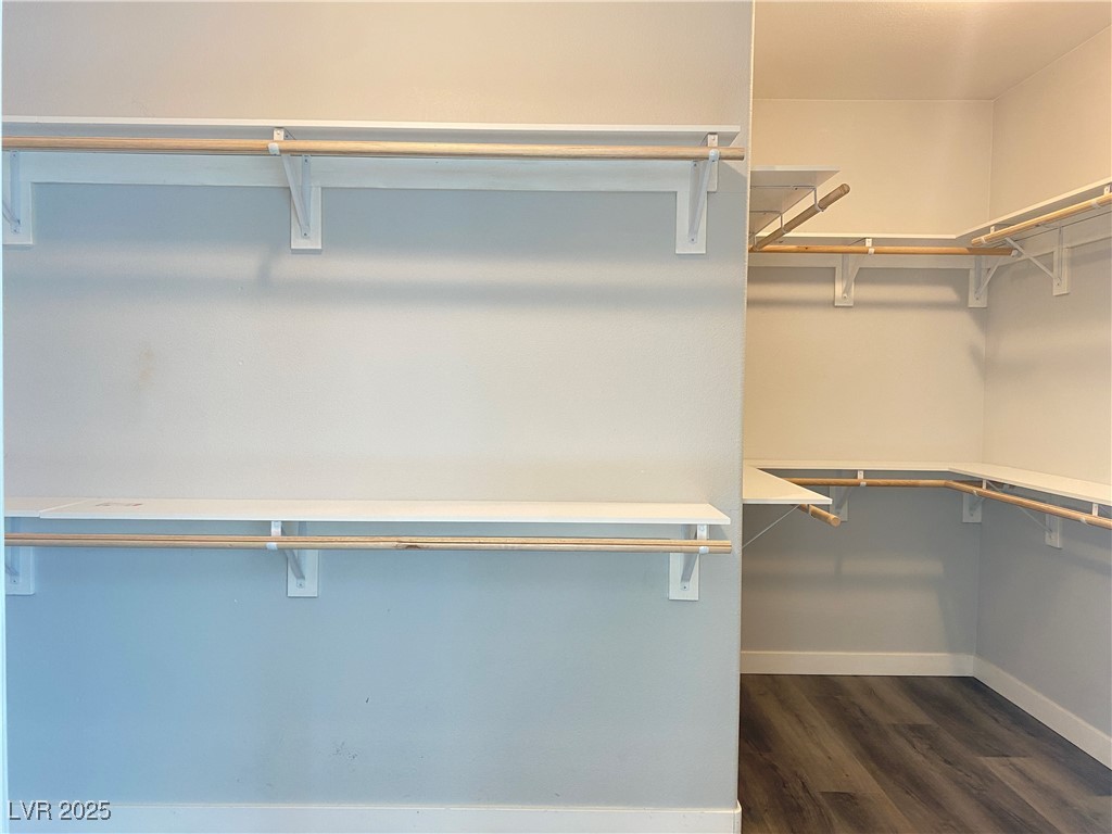 9637 Greensburg Avenue Las Vegas, NV 89178 - Photo 26 of 33 Spacious closet with dark wood-type flooring