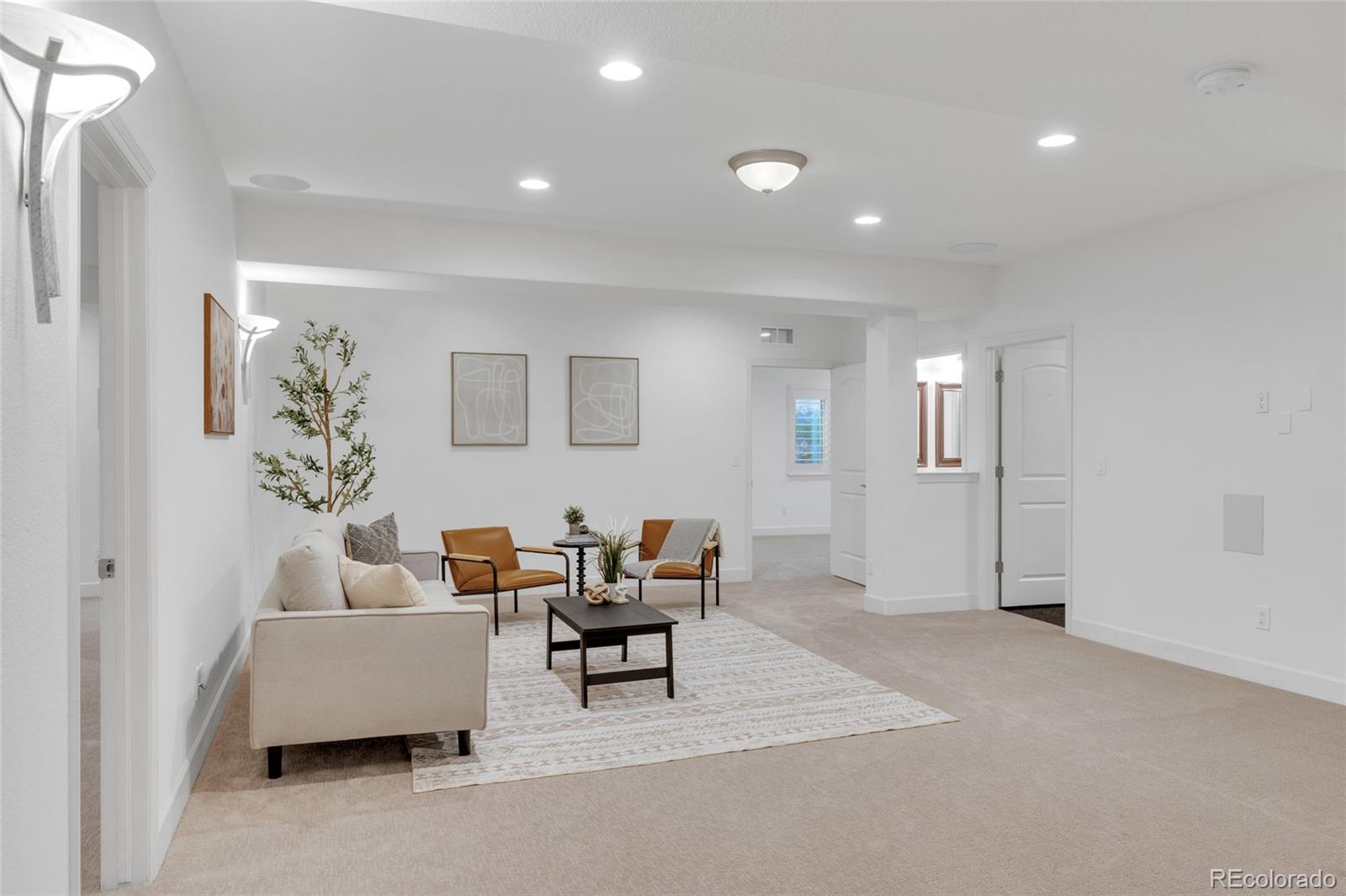 10632 Star Thistle Court Highlands Ranch, CO 80126 - Photo 28 of 50 a living room with furniture and a potted plant