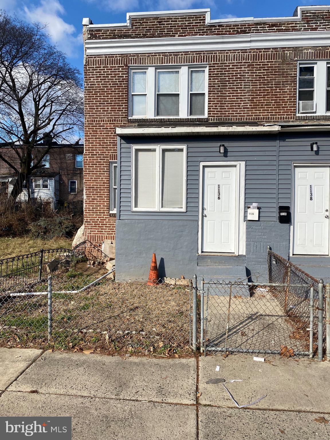 a front view of a house