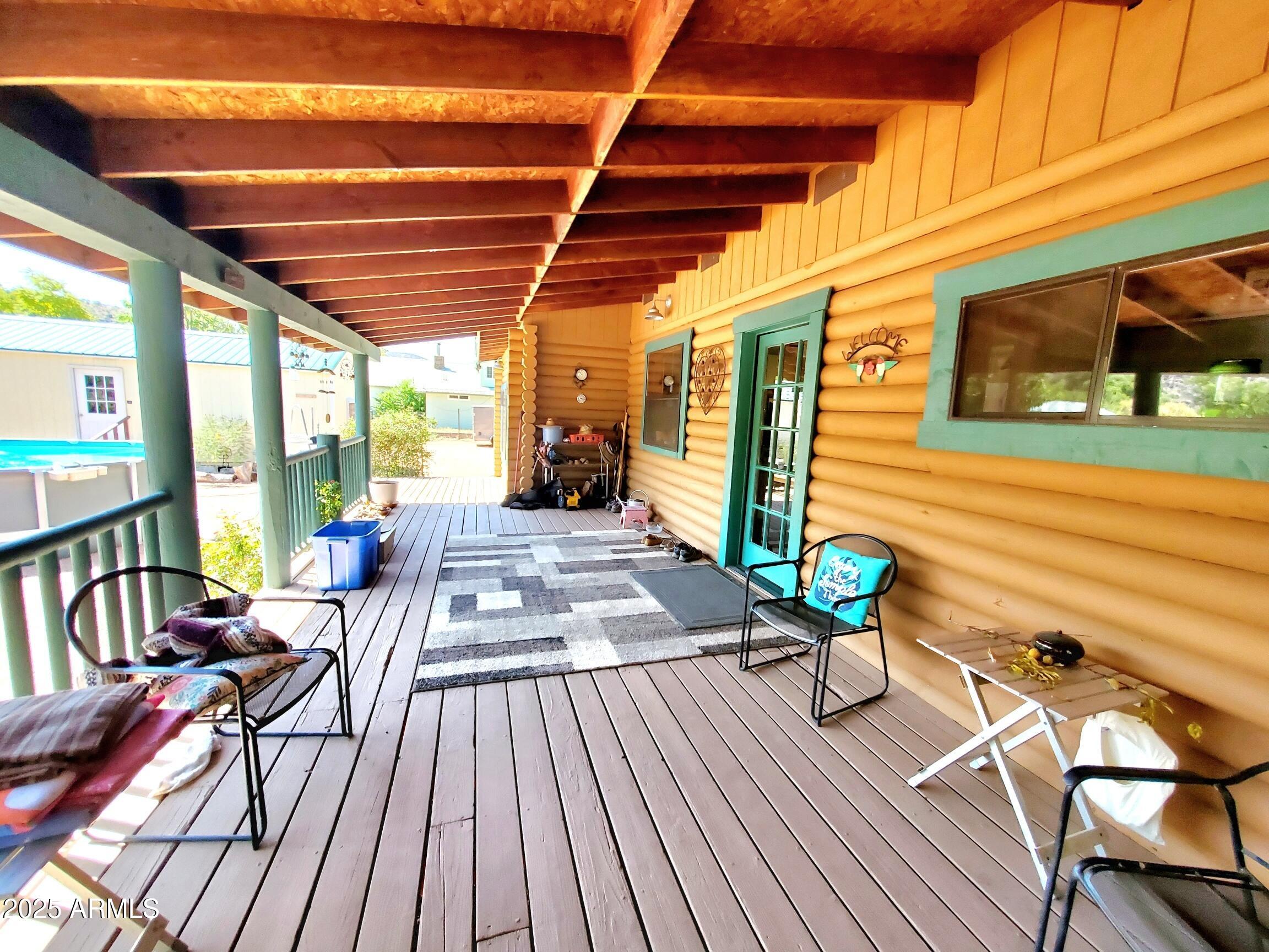 367 River Road Payson, AZ 85541 - Photo 18 of 44 a view of a patio with wooden floor