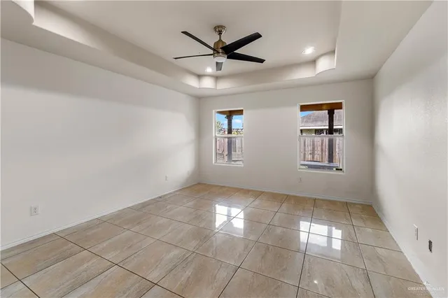 a view of an empty room