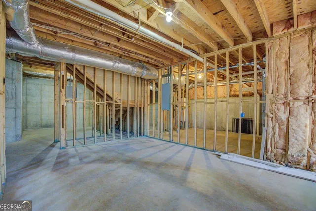 a view of a storage room