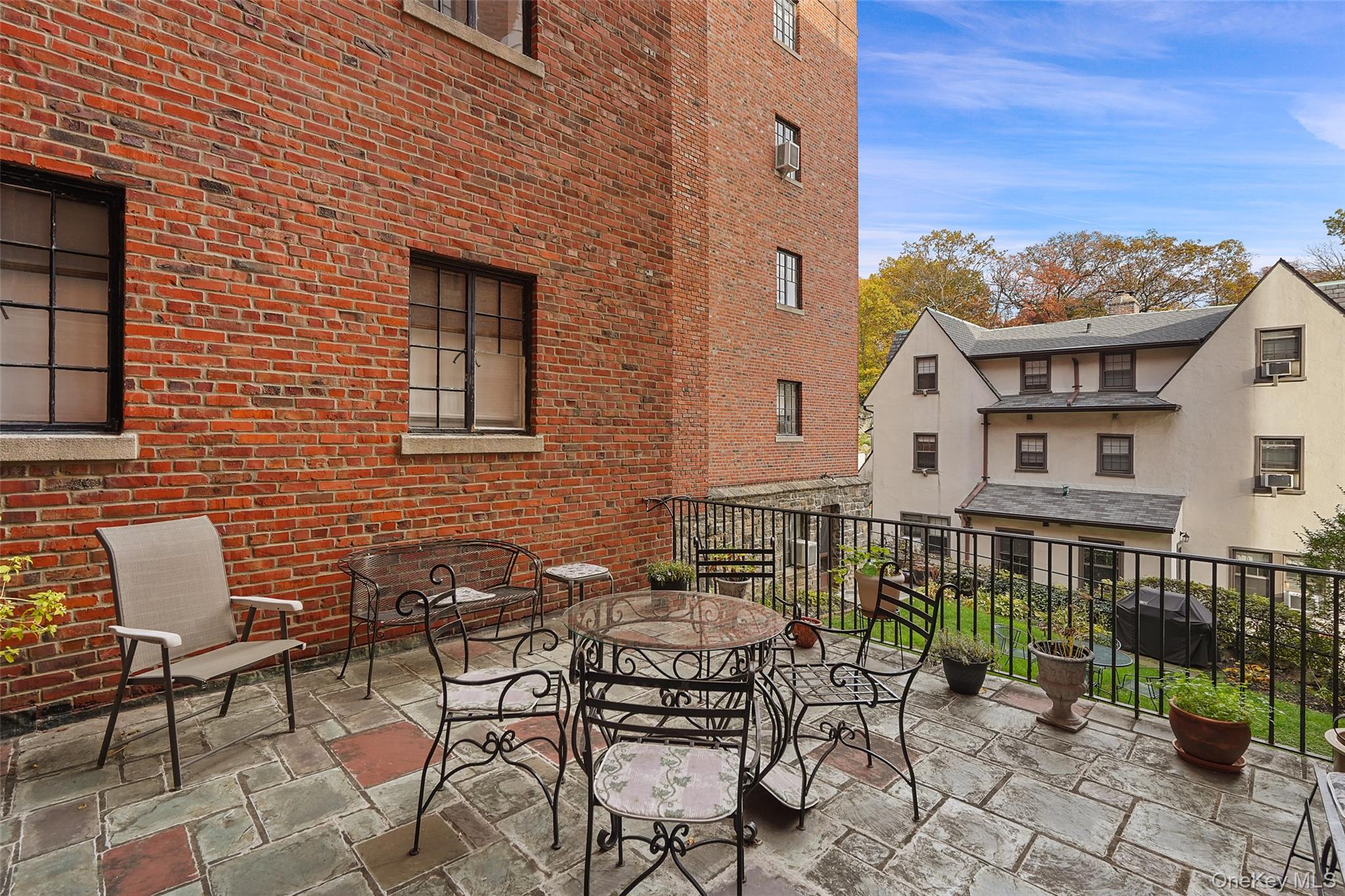 22 Sagamore Road, Unit A Bronxville, NY 10708 - Photo 11 of 13 Common terrace at main entrance to building.