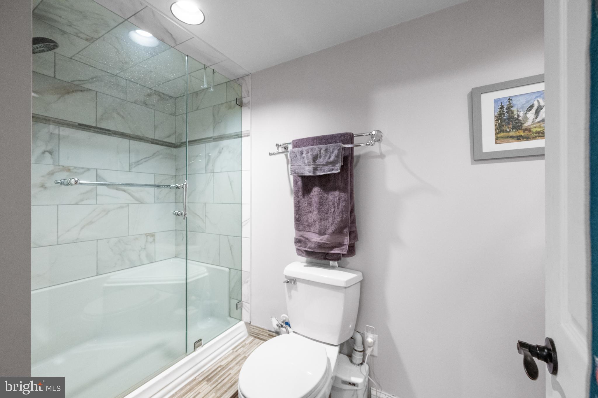 714 Gulph Road Wayne, PA 19087 - Photo 45 of 49 Modern bathroom with sleek glass shower.