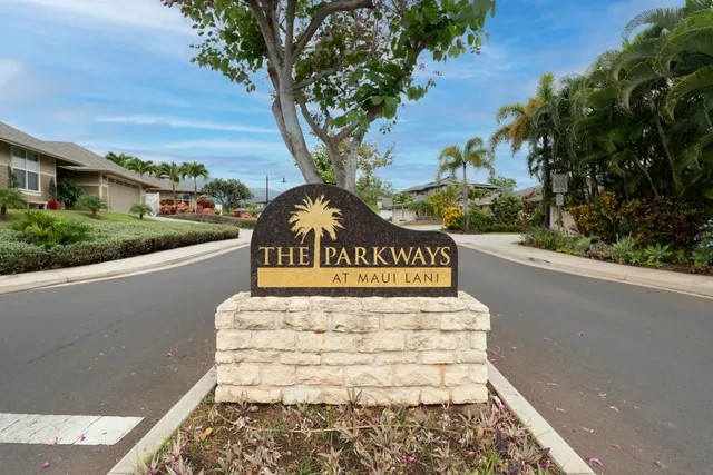 a view of a street with a tree on the side of the road