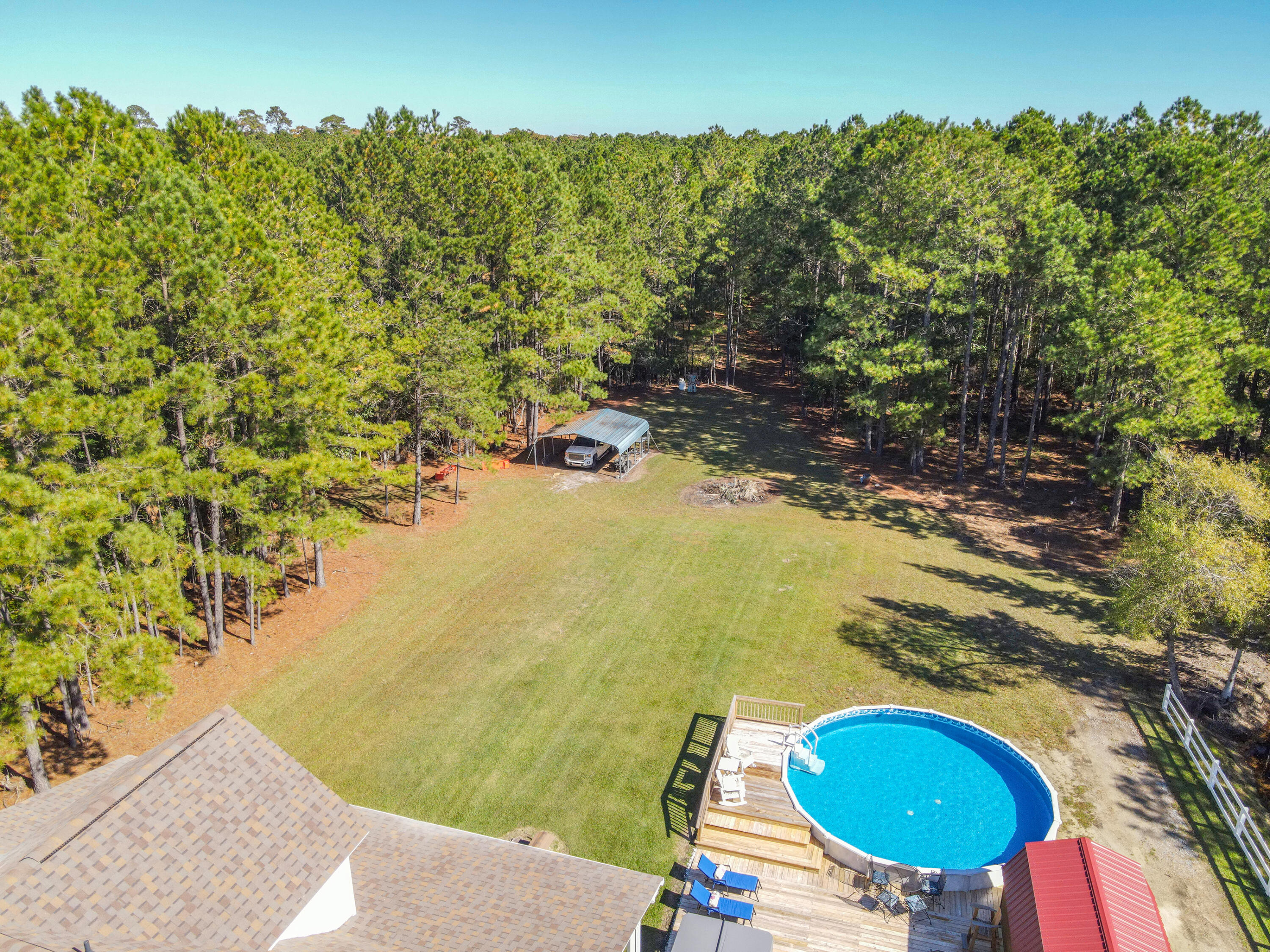 1859 Bellfield Road McClellanville, SC 29458 - Photo 40 of 59 backyard aerial view