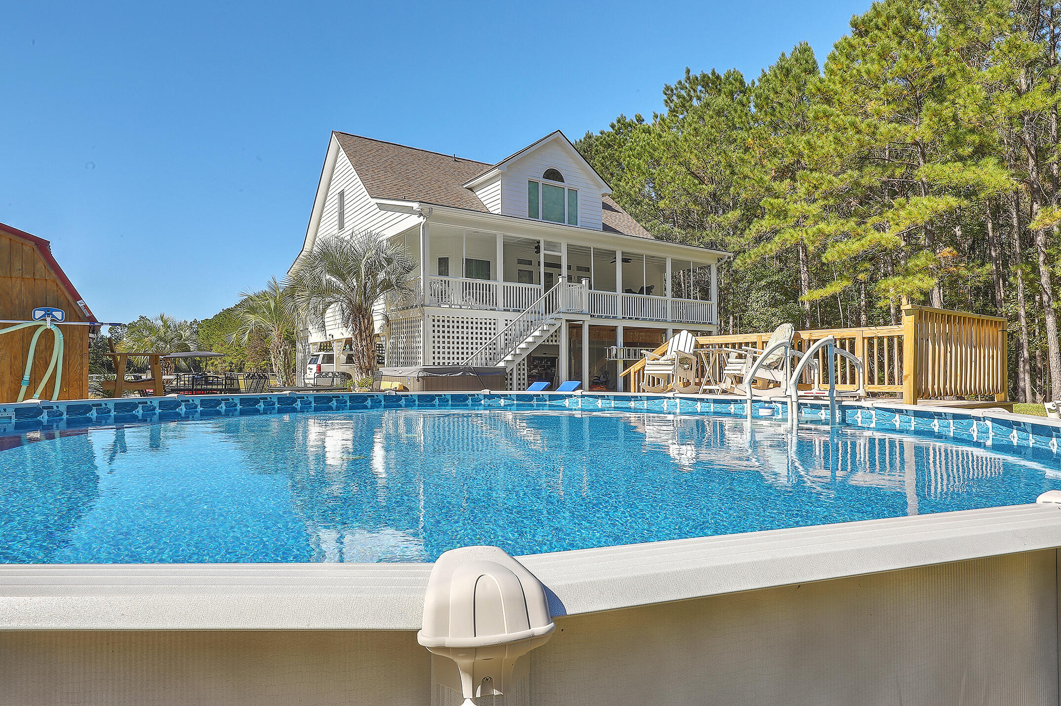 1859 Bellfield Road McClellanville, SC 29458 - Photo 45 of 59 beautiful brand new deck