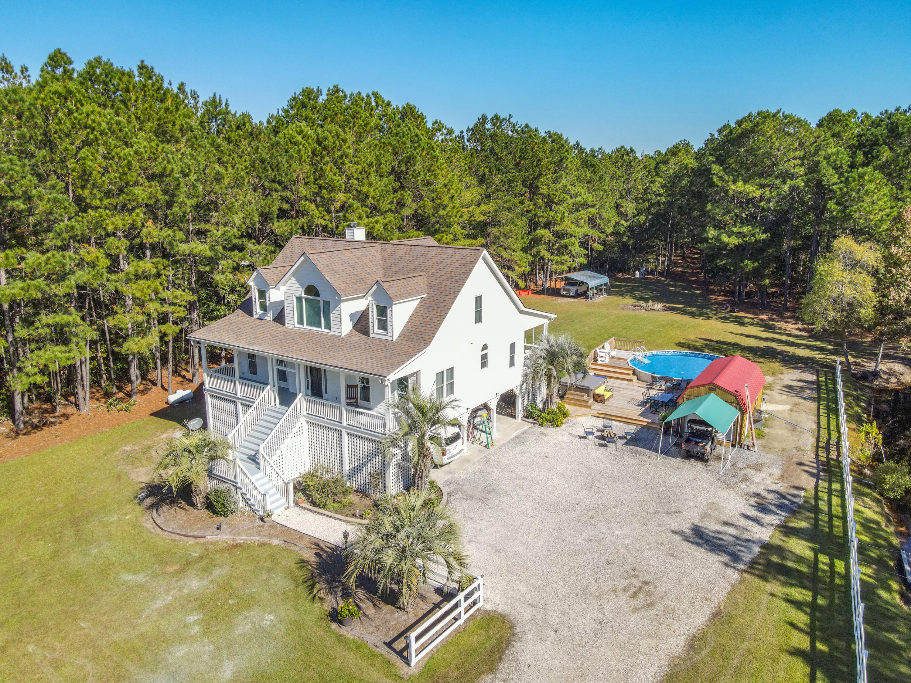 1859 Bellfield Road McClellanville, SC 29458 - Photo 46 of 59 right side of home