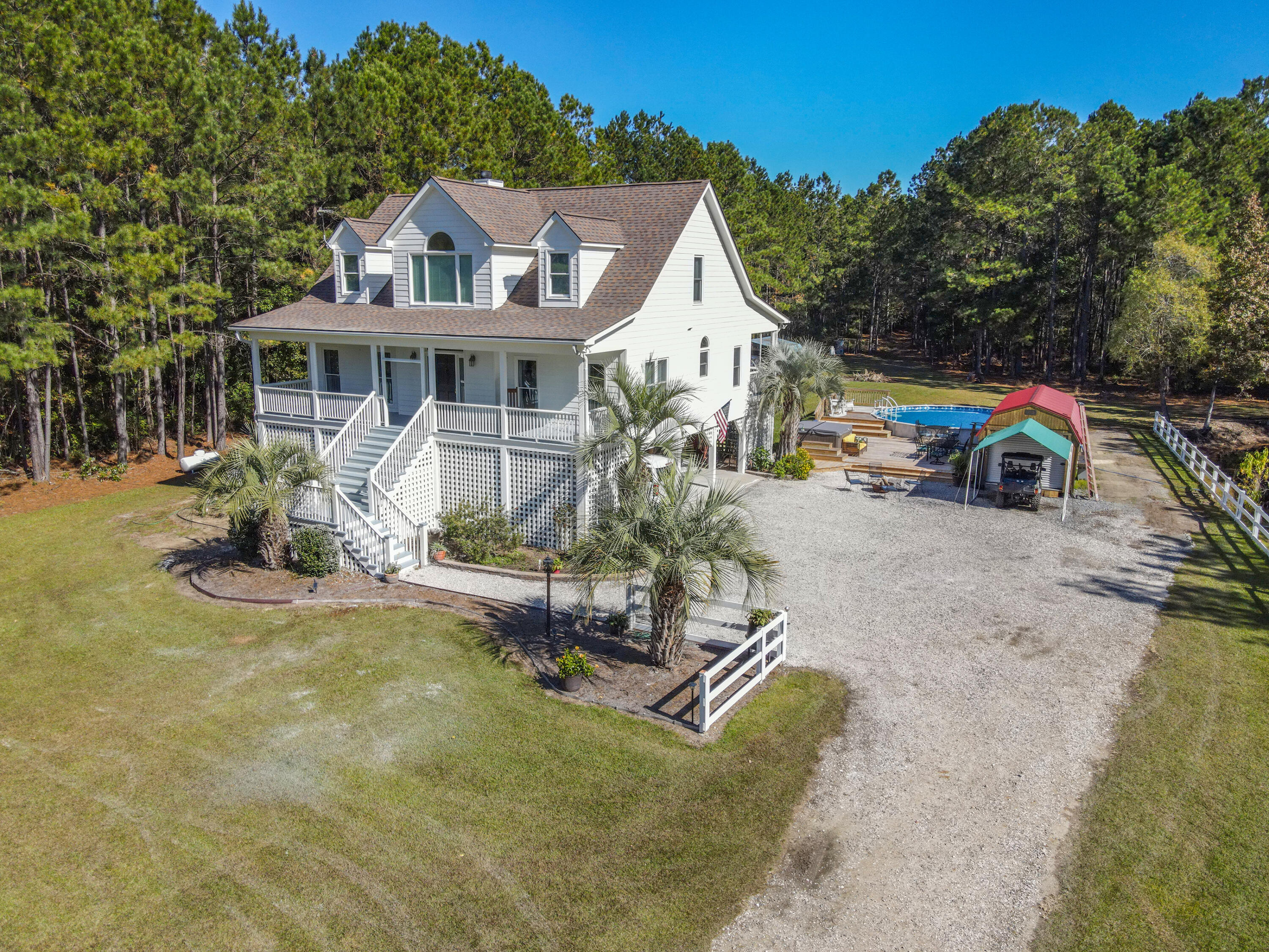1859 Bellfield Road McClellanville, SC 29458 - Photo 48 of 59 shot from above
