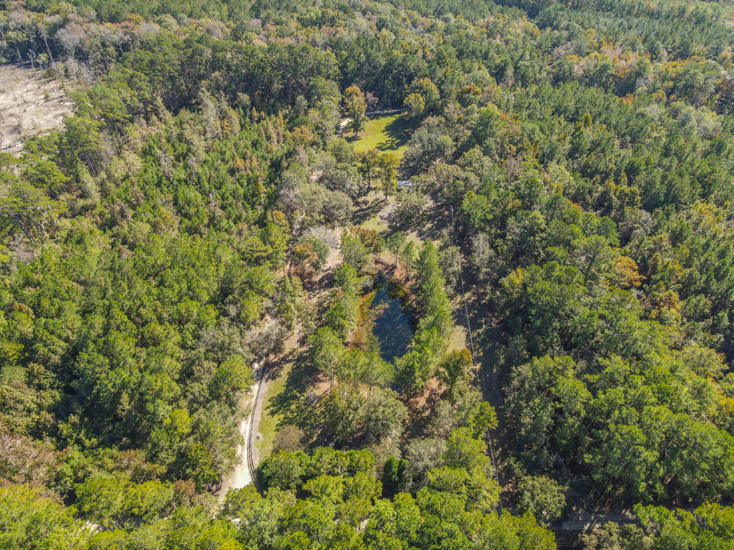 1859 Bellfield Road McClellanville, SC 29458 - Photo 54 of 59 land and home aerial view