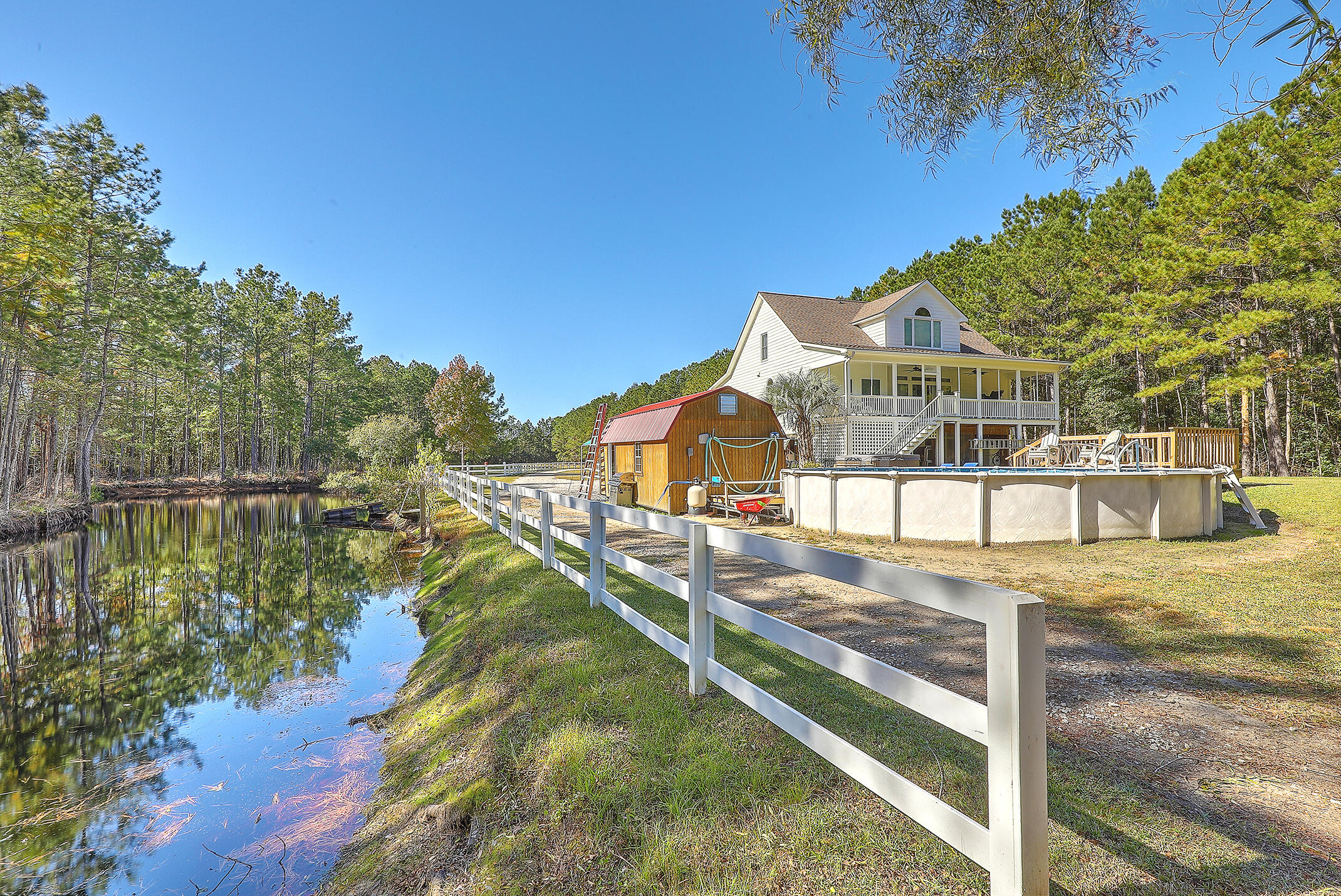 1859 Bellfield Road McClellanville, SC 29458 - Photo 57 of 59 great fishing pond right out your backdo