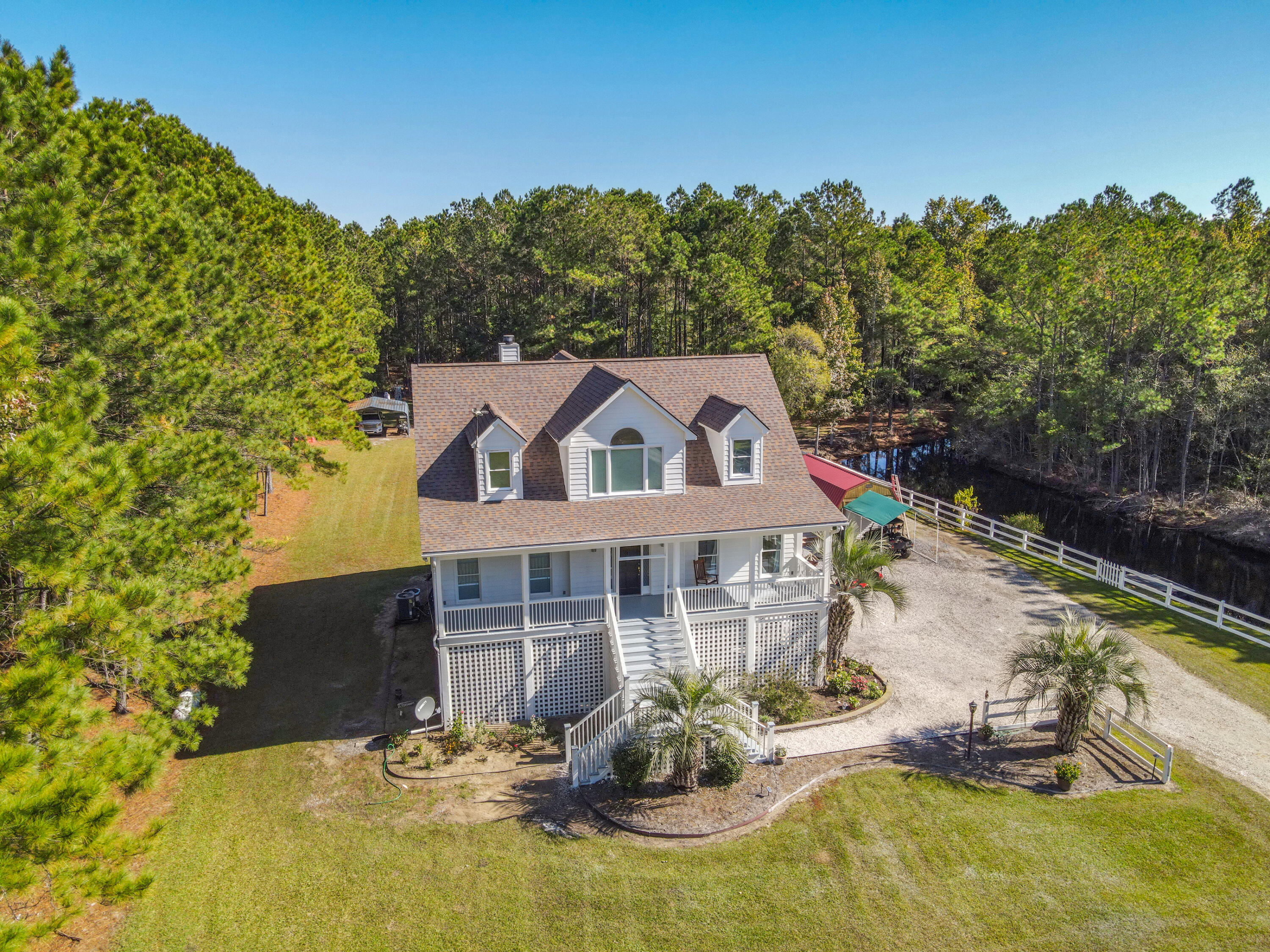 1859 Bellfield Road McClellanville, SC 29458 - Photo 7 of 59 balcony view overlooking main living are