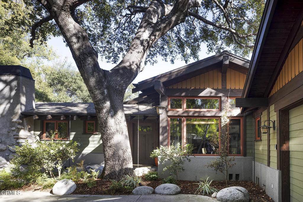 1260 La Loma Road Pasadena, CA 91105 - Photo 13 of 61 a front view of a house with a yard
