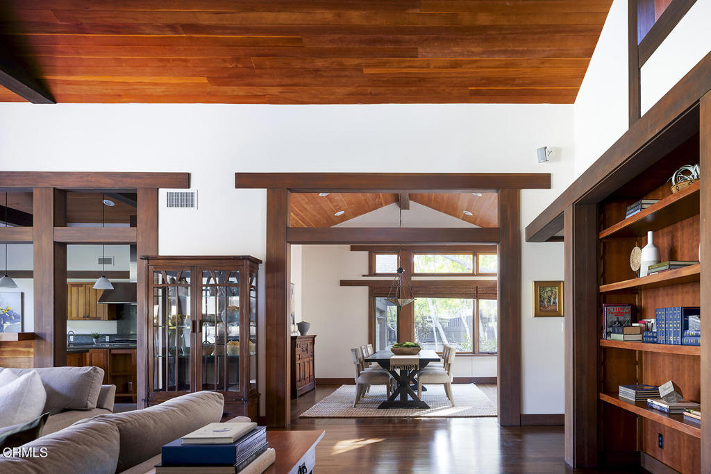 1260 La Loma Road Pasadena, CA 91105 - Photo 21 of 61 a living room with furniture a floor to ceiling window and floor to ceiling window