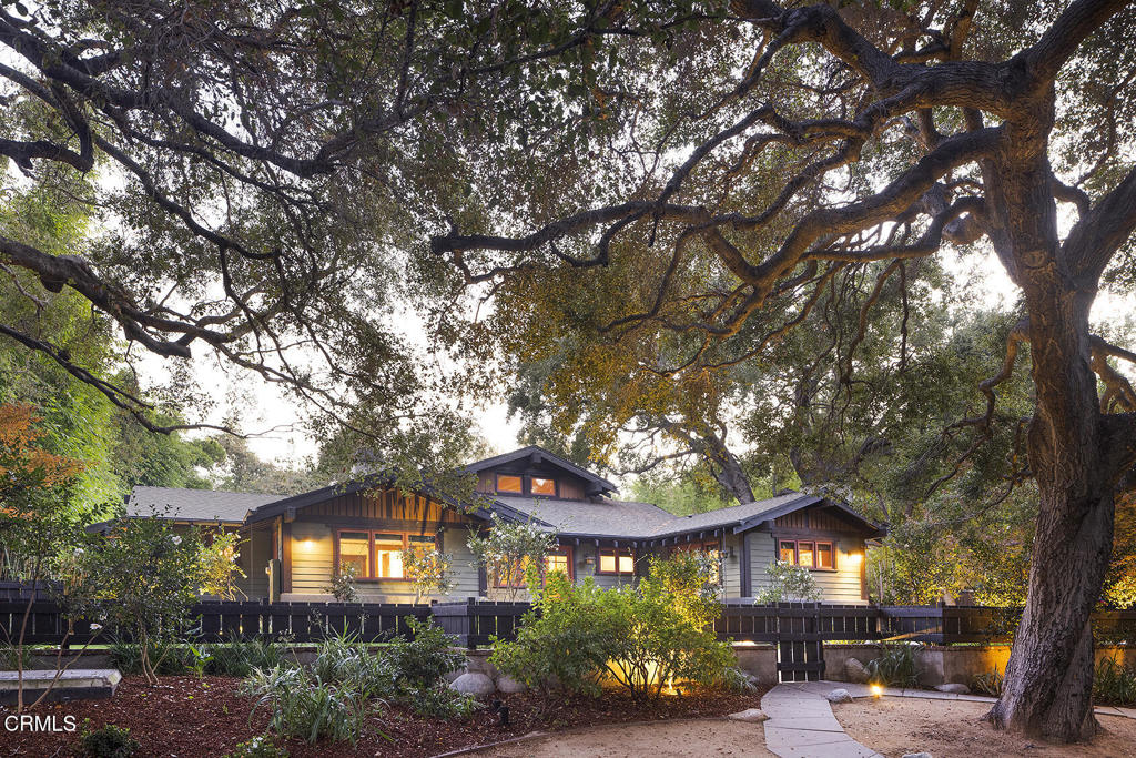 1260 La Loma Road Pasadena, CA 91105 - Photo 3 of 61 a front view of a house with a yard