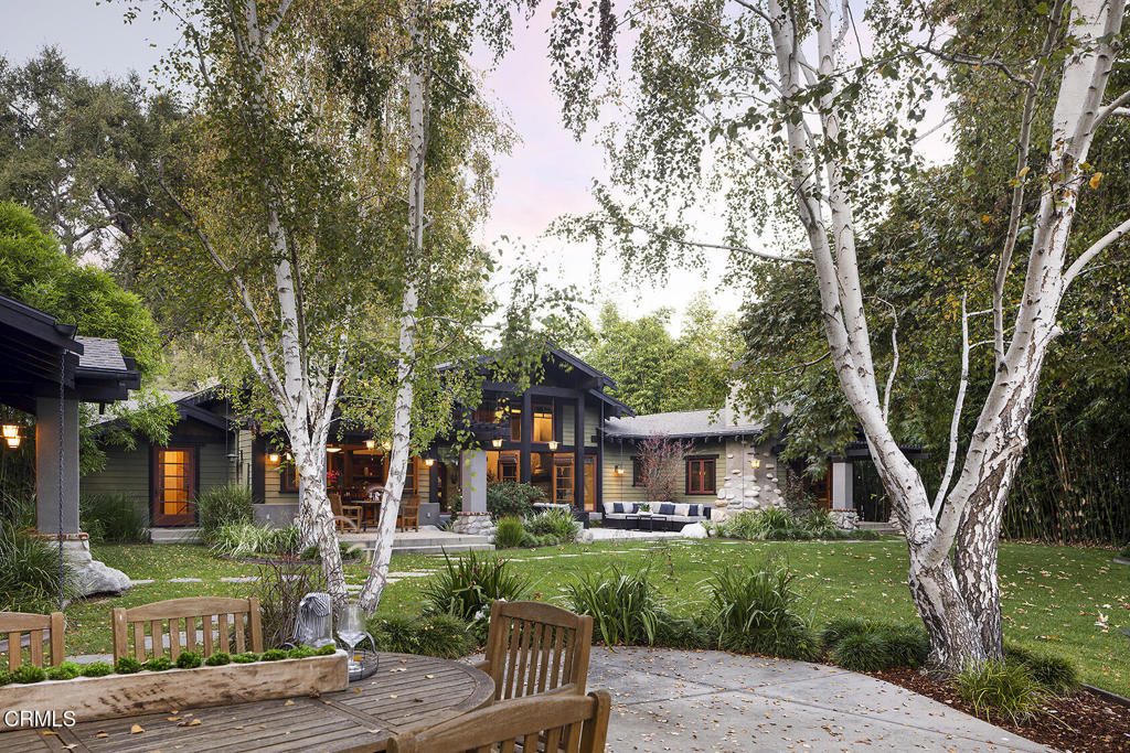 1260 La Loma Road Pasadena, CA 91105 - Photo 54 of 61 a front view of a house with a garden