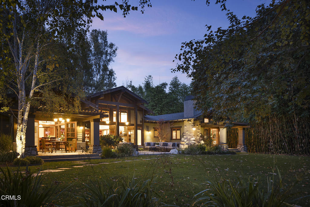 1260 La Loma Road Pasadena, CA 91105 - Photo 7 of 61 a front view of a house with a yard