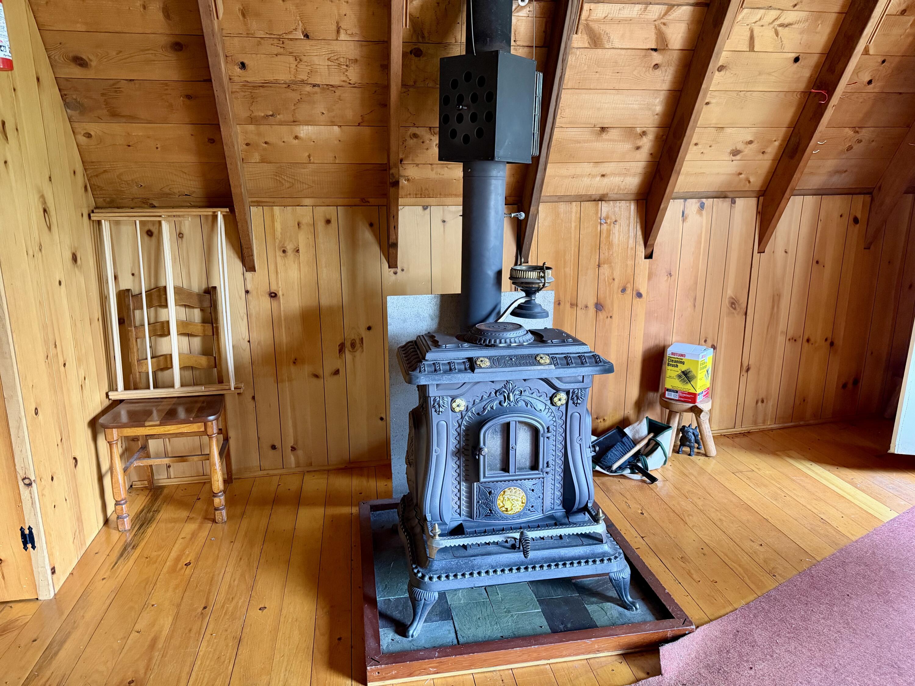 34 Bypass Road Sandy River Plt, ME 04970 - Photo 14 of 36 Antique wood stove
