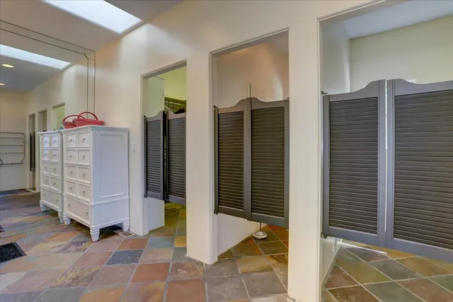 a view of a yard with an outdoor space