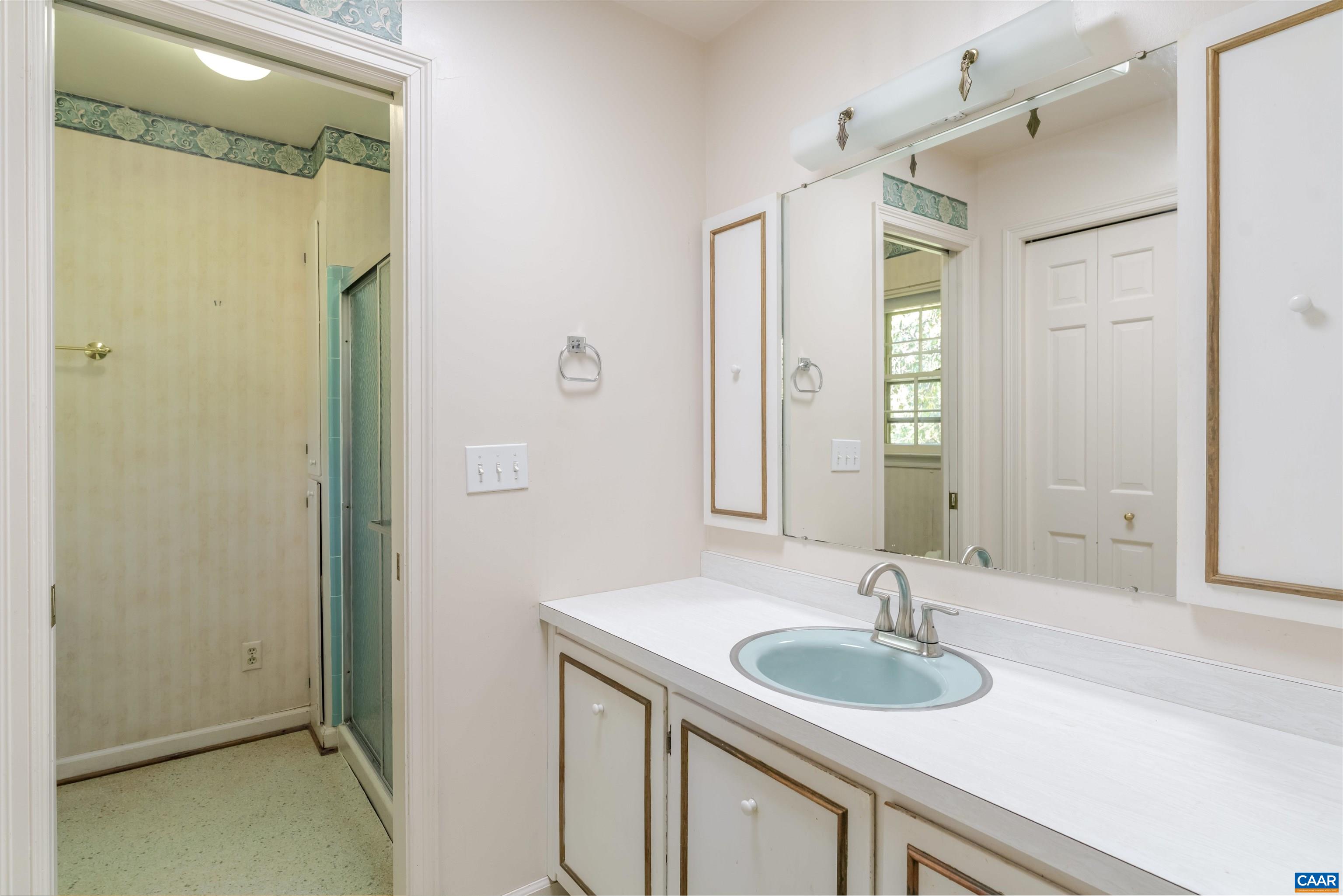 207 Surrey Road Charlottesville, VA 22901 - Photo 21 of 38 Features an oversized vanity, shower and another closet. Lean into the retro vibe or make your own modern spa retreat!
