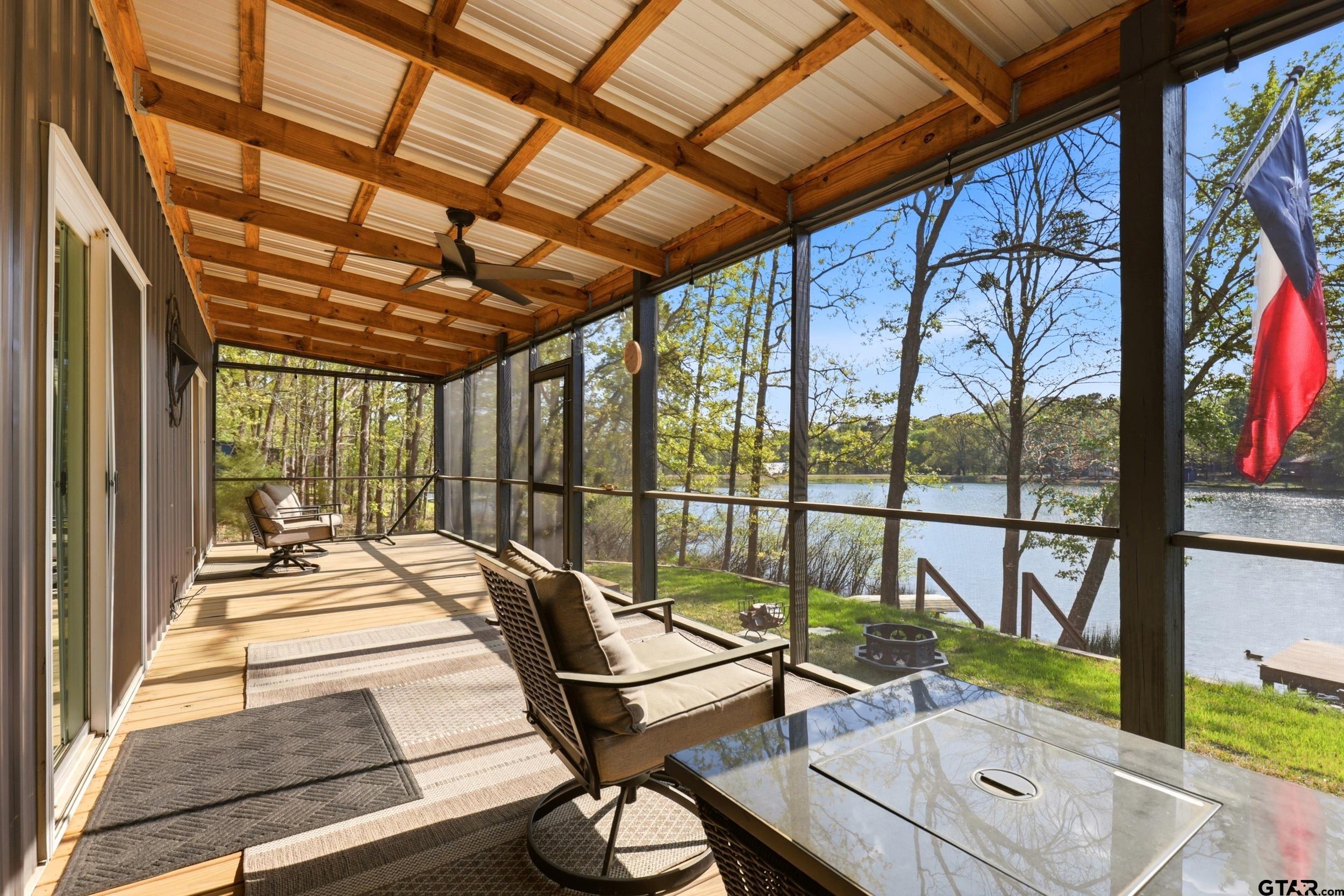 132 King George Road Scroggins, TX 75480 - Photo 16 of 35 a view of swimming pool with seating area and furniture