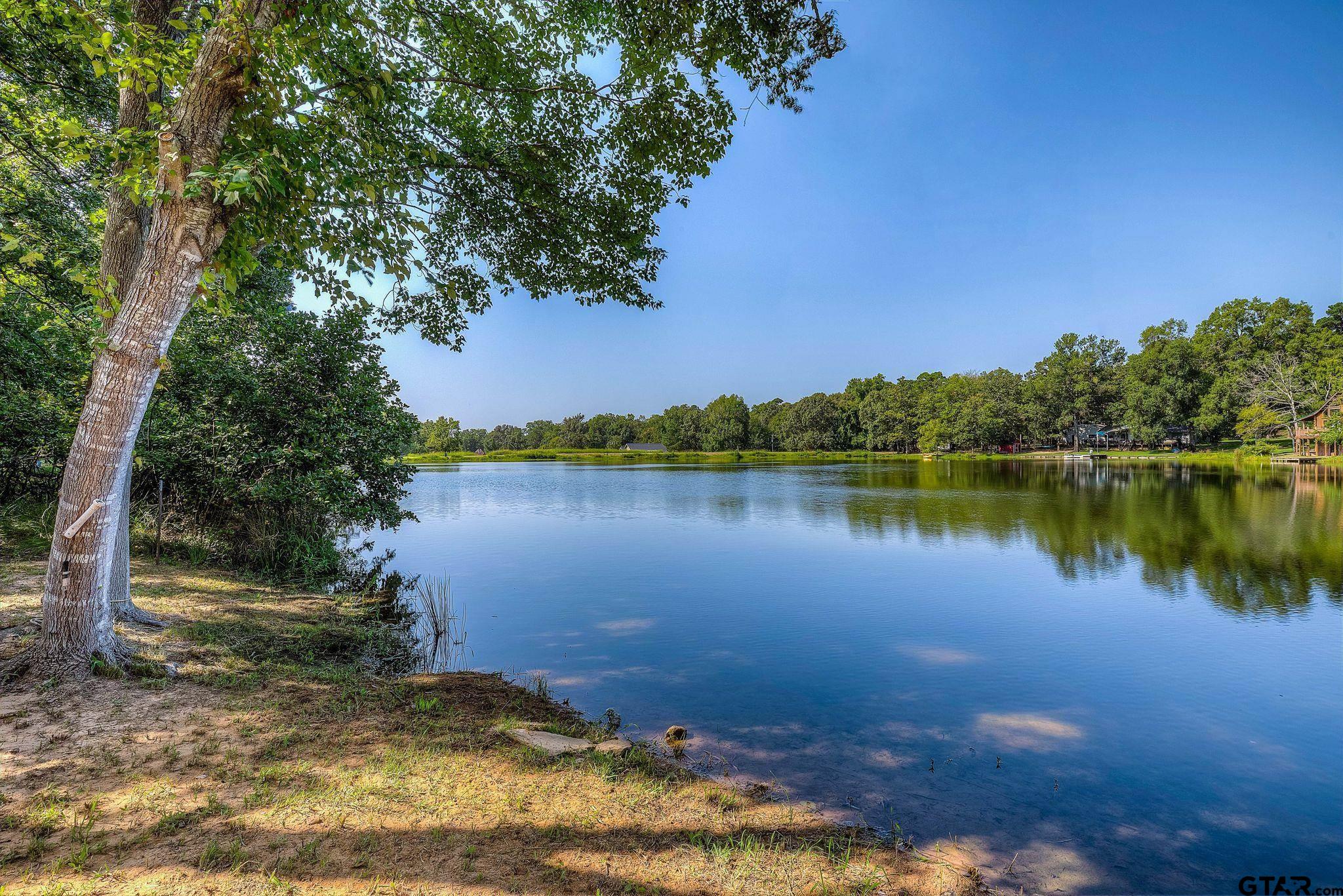 132 King George Road Scroggins, TX 75480 - Photo 28 of 35 a view of a lake with houses in the background