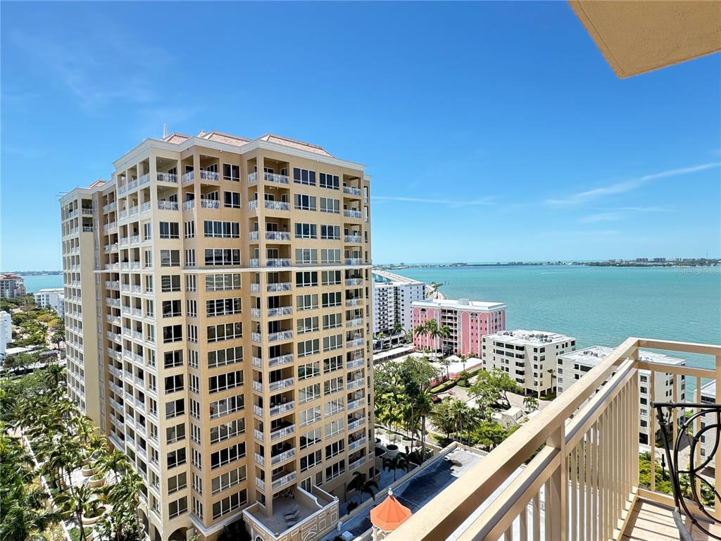 1111 Ritz Carlton Drive, Unit 1404 Sarasota, FL 34236 - Photo 27 of 69 a view of a balcony with an ocean view