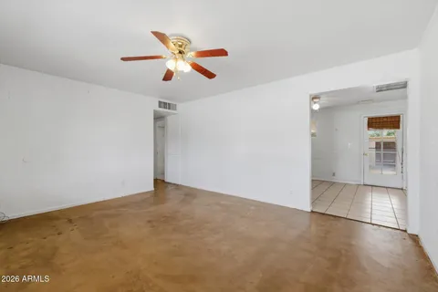 a view of an empty room