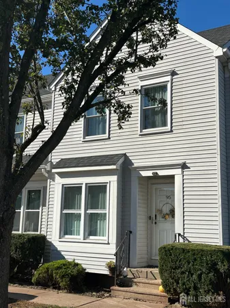 a view of a house with a small space