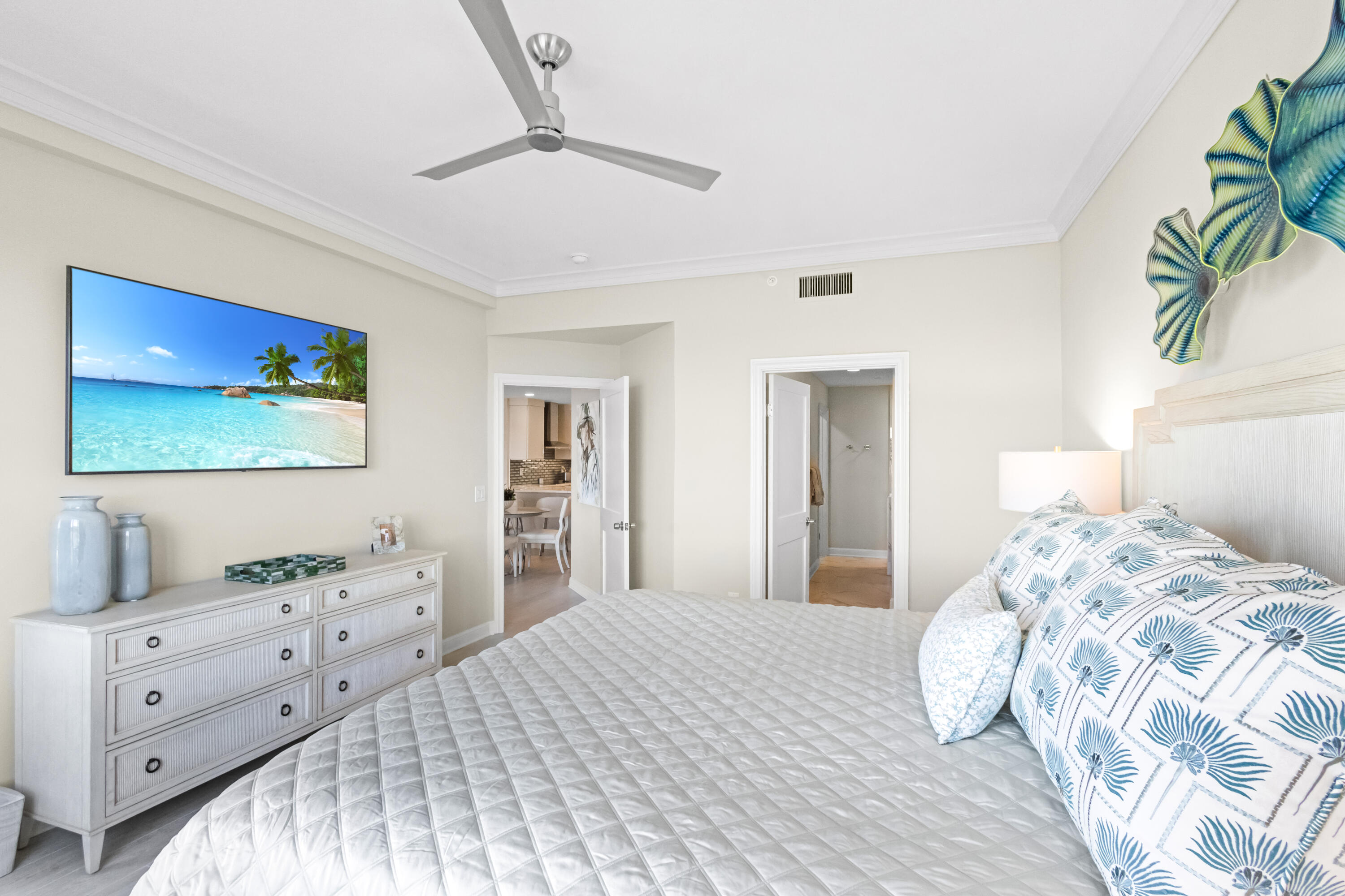 8708 Anchorage Drive Miramar Beach, FL 32550 - Photo 22 of 43 a bedroom with a bed and a dresser in it