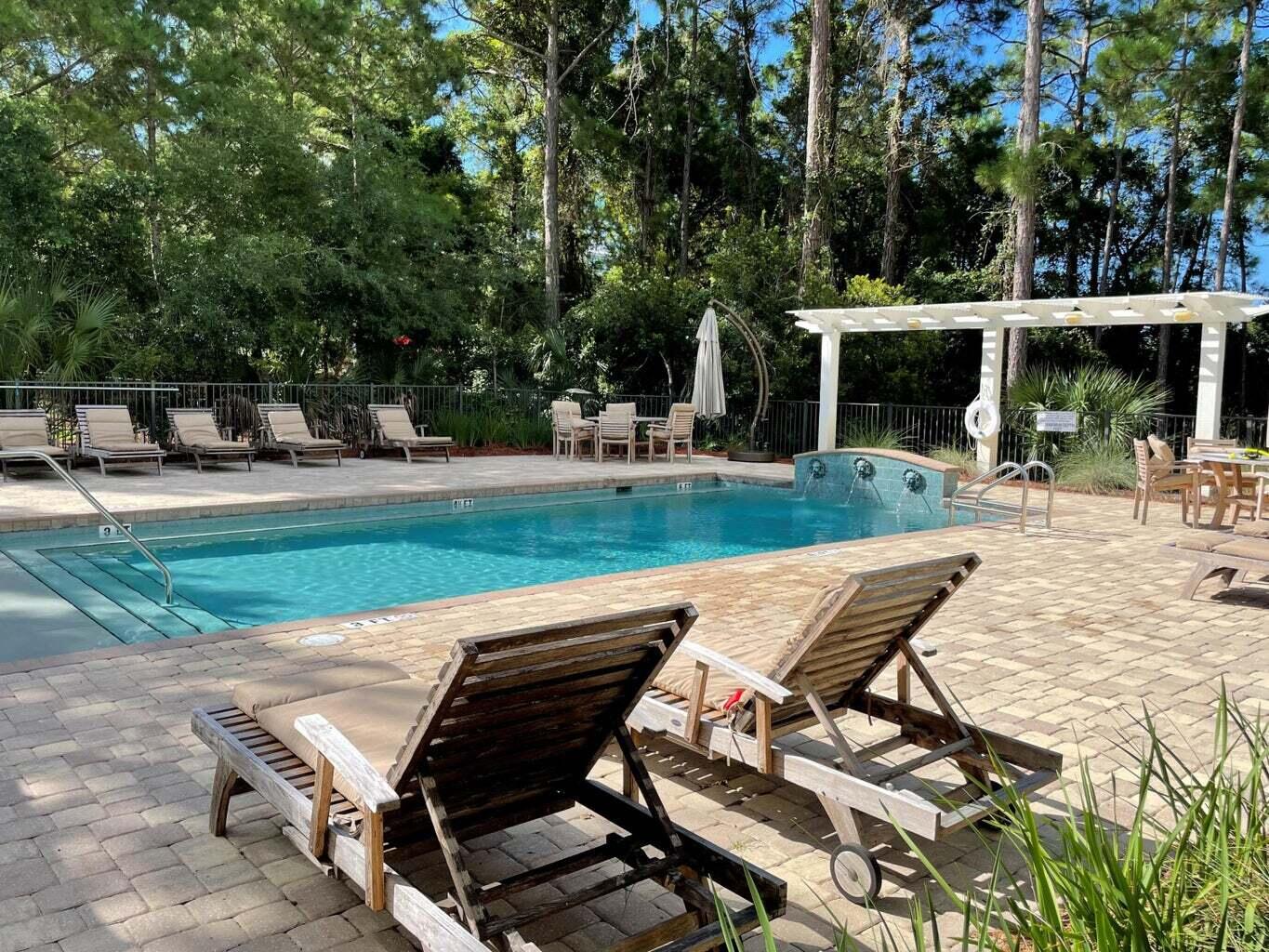 8708 Anchorage Drive Miramar Beach, FL 32550 - Photo 32 of 43 a view of a backyard with sitting area