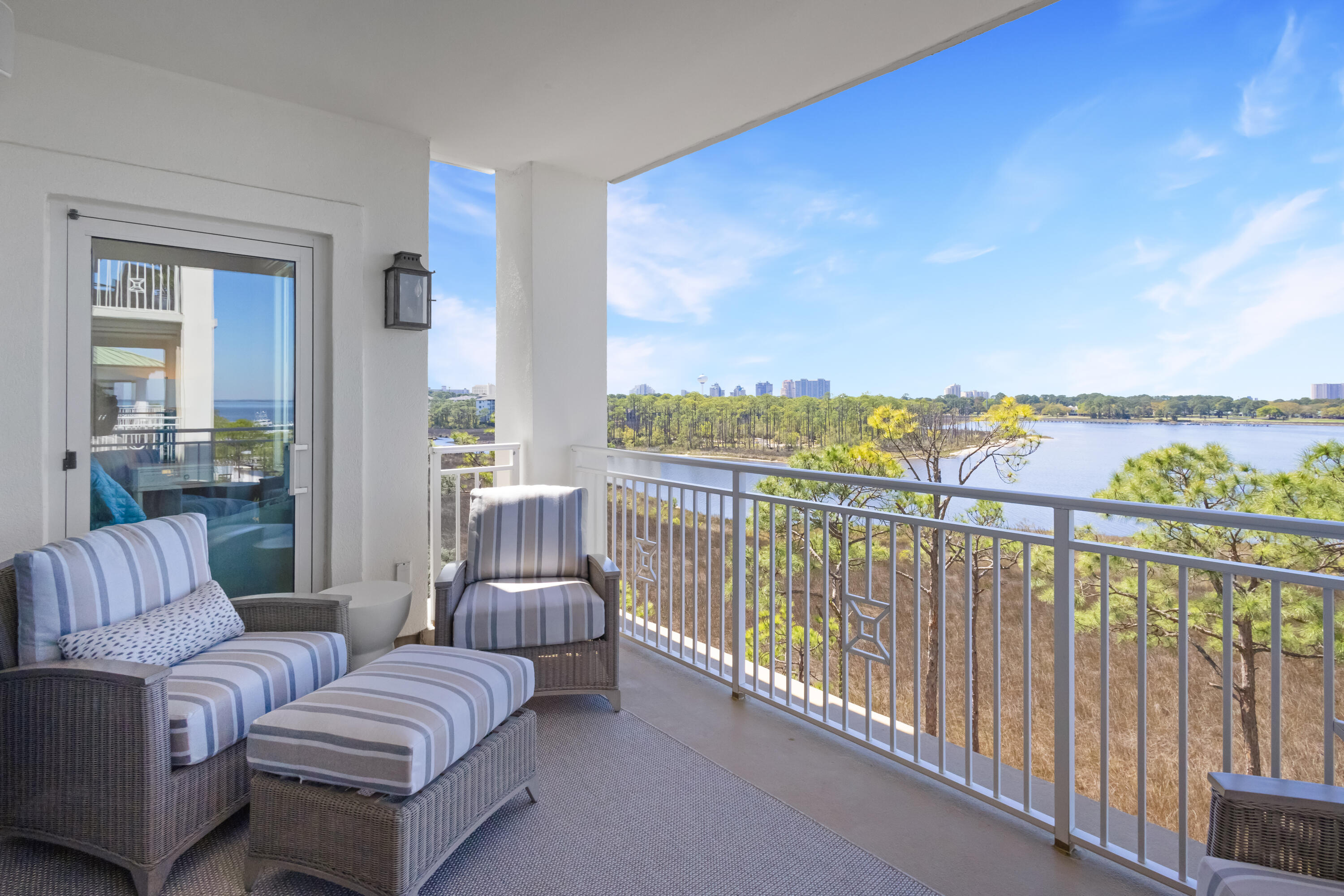 8708 Anchorage Drive Miramar Beach, FL 32550 - Photo 7 of 43 a balcony with furniture and city view