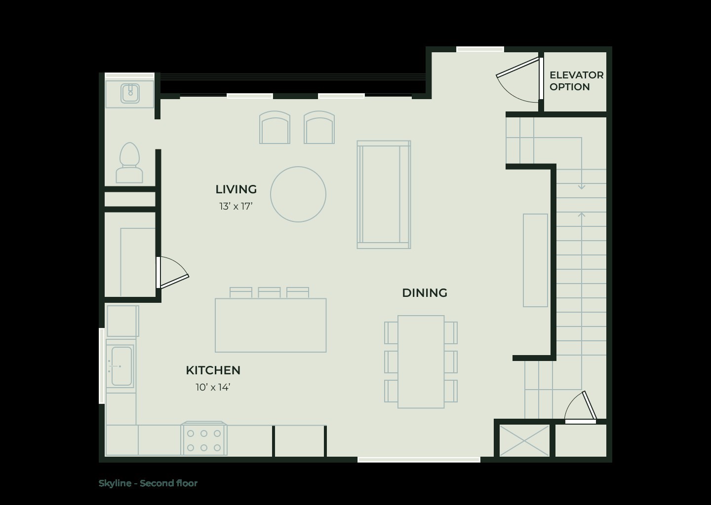 1316 Robin Street, Unit C Houston, TX 77019 - Photo 6 of 45 Skyline C - Second Floor