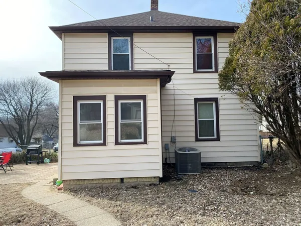 a front view of a house