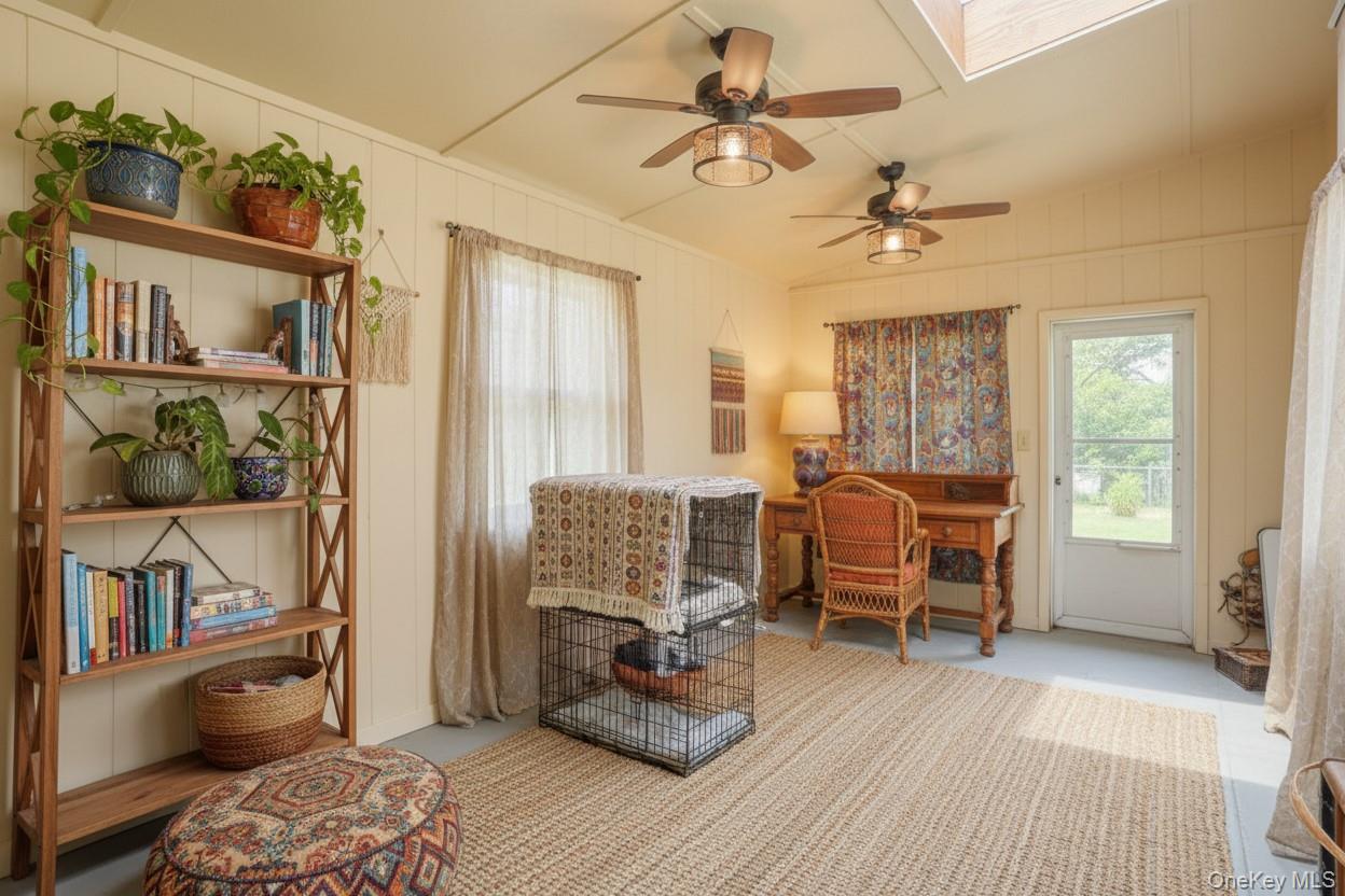 23 Dupay Road Pleasant Valley, NY 12569 - Photo 17 of 24 The fully staged 3-season room offers additional living space and is ready for the next owner to bring their imagination. Whether you envision a sunroom, home office, reading lounge, or creative space, the possibilities are endless