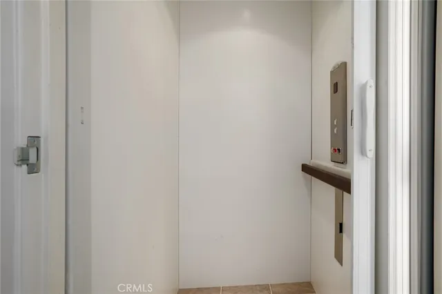 a view of a closet area