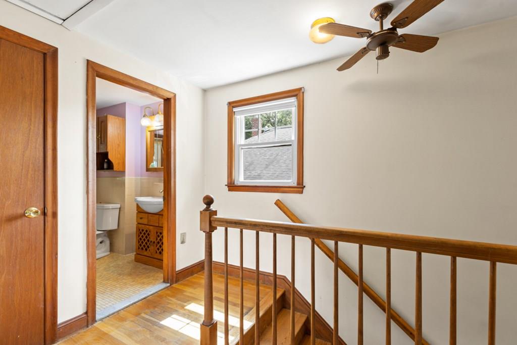 19 Ronald Road Arlington, MA 02474 - Photo 19 of 28 a view of a hallway with windows
