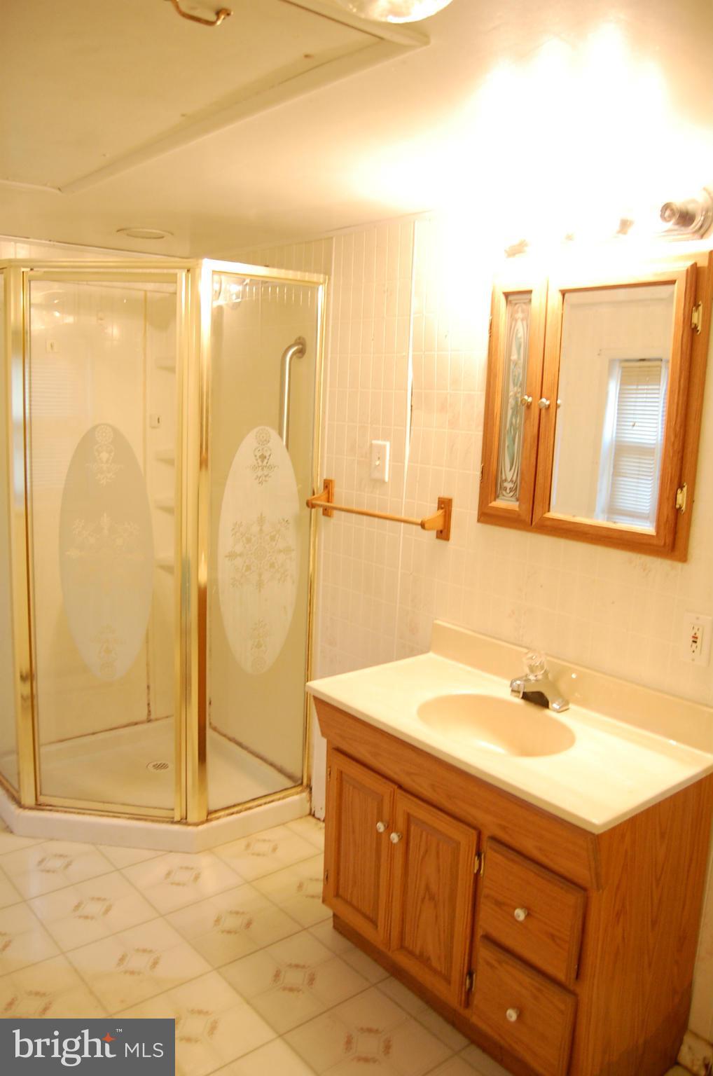 12609 Eaton Road Rocky Ridge, MD 21778 - Photo 18 of 25 a bathroom with a sink a mirror and a shower