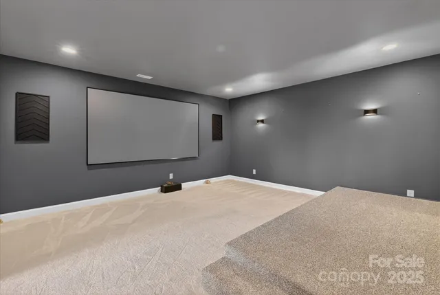 a bedroom with a bed and mirror