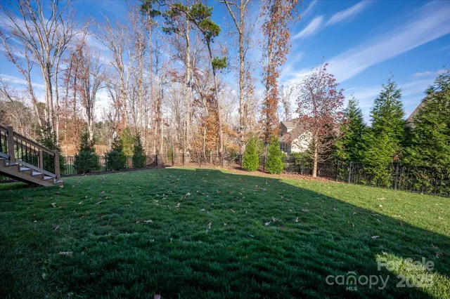 a view of yard with green space